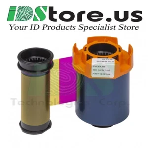 New Evolis RT5F102A100 YMCK-K Color Retransfer Ribbon for Agiiia - 600 prints - Picture 1 of 2