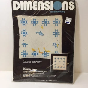 Kit de recolección de velas Country Geese Dimensiones 14" x 14" Almohada - Imagen 1 de 4