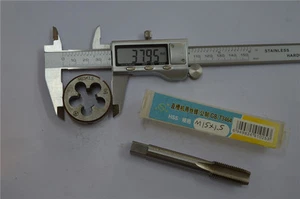 1 Stück Gewindebohrer M15 × 1,5 + 1 Stück Schneideisen M15 × 1,5 M15 rechts - Bild 1 von 3