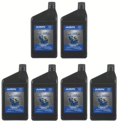 6QT AISIN ATF Auto Transmission Oil Fluid For AUDI PORSCHE LR2 MINI RAM VW VOLVO - Image 1 of 4