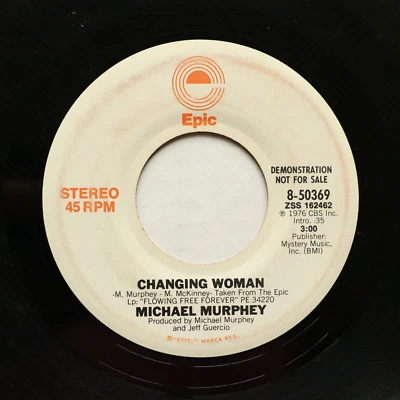 Michael Murphey - Changing Woman -Sample-PROMO- 45 rpm Vinyl 7" Single - Image 1 of 4