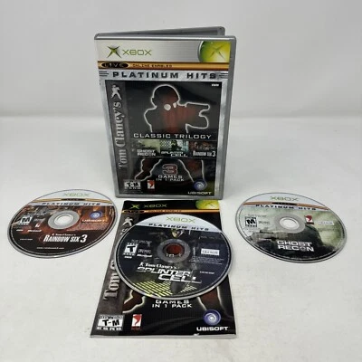 Tom Clancy's Classic Trilogy (Microsoft Xbox, 2004) Complete Tested Working - Image 1 of 4