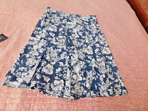 roz & ALI, nuova con etichetta, taglia M, gonna blu e bianca con elastico in vita, carina!! - Foto 1 di 3
