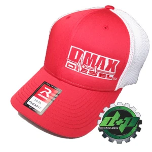 Duramax diesel Richardson 110 DMAX truck hat RED Flexfit white mesh back L/XL - Picture 1 of 2