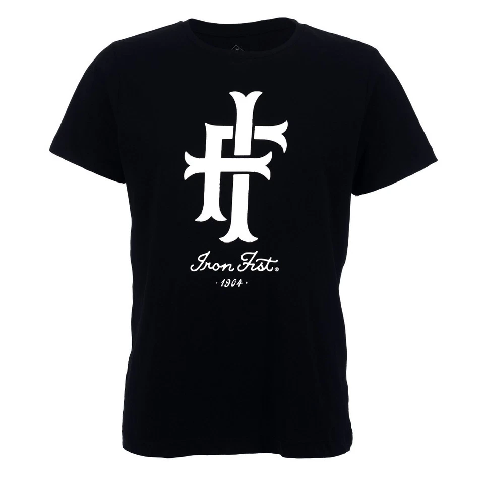 IRON FIST (S, M) BLACK LOGO T.SHIRT - Image 1 of 1