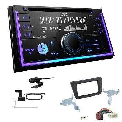 JVC 2-DIN MP3 Autoradio Bluetooth DAB+ für Suzuki Baleno ab 2016 in schwarz - Bild 1 von 4