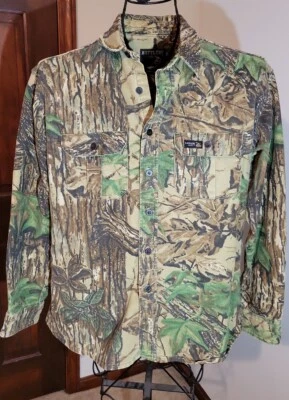 VTG Rattlers Brand Realtree Camouflage Shirt Size Large Heavy Cotton Hunting  - Image 1 of 4