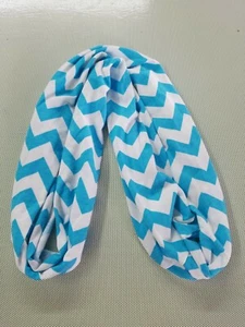 Fashion Round Scarf BLUE AND WHITE  - Picture 1 of 3