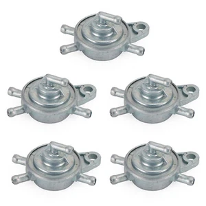 5 Fuel Pump Valve Switch Petcock Tap 4 Port GY6 125cc 150cc 139QMB 152QMI/157QMJ - Picture 1 of 7