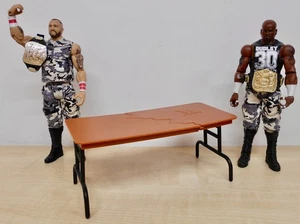 WWE - Dudley Boyz - Bubba Ray & D-Von action figures w/ Breakable Table - Mattel - Picture 1 of 6