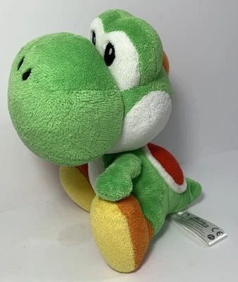 Green Yoshi Plush 2010 Nintendo Super Mario Bros. Wii 6.5" - FAST SHIPPING! - Imagem 1 de 4