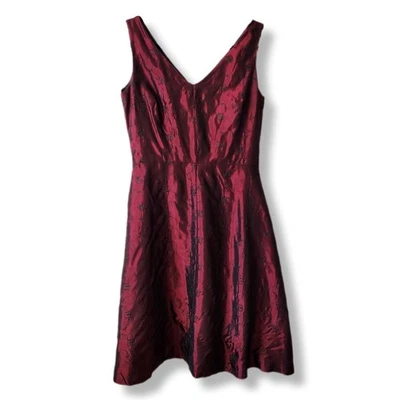 Vestido Midi Años 90 Y2K Rojo Negro Bordado 10 Rockabilly Dark Fairy Whimsigoth EE. UU. Foto 1 de 4