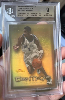 2000-01 Fleer Showcase Tracy McGrady 2/50 LEGACY Collection BGS 9 #59 cc17 - Image 1 of 4