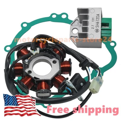 STATOR + REGULATOR RECTIFIER + GASKET For Kawasaki KLX140L 08-2023/KLX140A 08-22 Foto 1 de 4