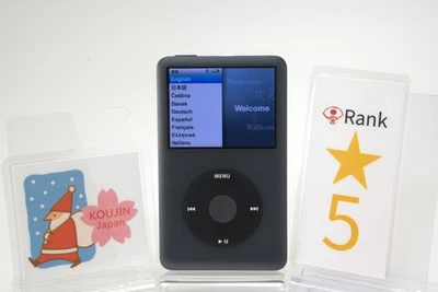 Apple iPod Classic 7th Gen 160GB Black A1238 Japan Used Mint w/ New Battery - Image 1 of 4