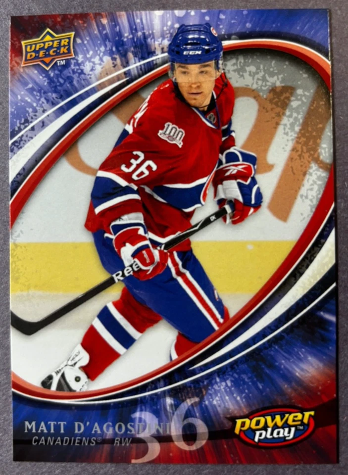 2008-09 Upper Deck Power Play Box Set #345 Matt D'Agostini Montreal Canadiens - Image 1 of 1