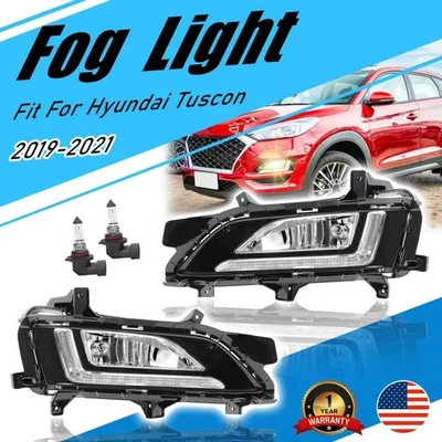 Luces antiniebla para Hyundai Tucson 2019 2020 2021 luces LED de parachoques delanteras con DRL Foto 1 de 4