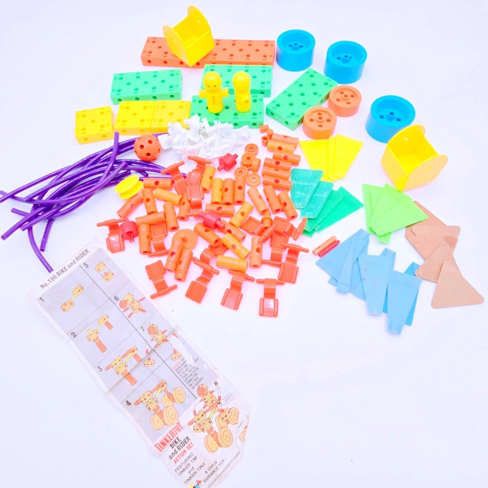 Juego de acción para bicicleta y jinete Playskool Tinkertoy de colección juguete de construcción Foto 1 de 4
