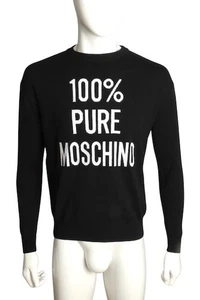 MOSCHINO COUTURE- NWT 2023 Black & White Wool Sweater, Size Small - Picture 1 of 5