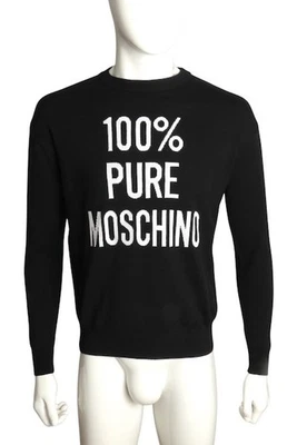 MOSCHINO COUTURE- NWT 2023 Black & White Wool Sweater, Size Small - Image 1 of 4