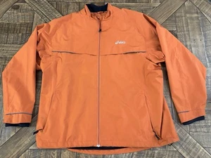 Asics Men's Rainwear Jacket Full-Zip High Visibility Reflective XL Orange 042 - Picture 1 of 18