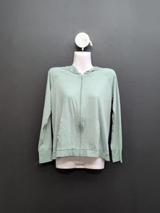 Runway Moisture Wicking Long Sleeve Full Zip Sweatshirt Hoodie Size Large Mint - Picture 1 of 7