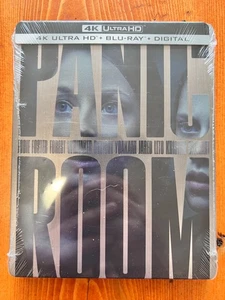 PANIC ROOM - Limited Edition 4K UHD + Blu-ray + Digital SteelBook (NEW + SEALED) - Picture 1 of 14