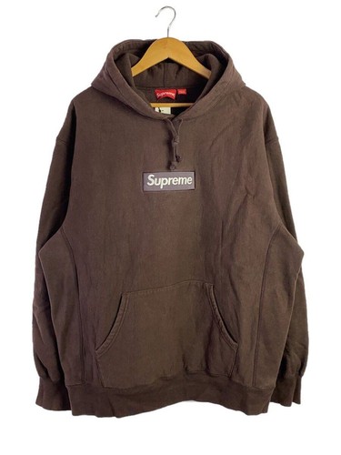 Felpa Supreme con cappuccio XL cotone marrone usata