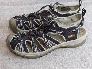 Keen Shoes Mens Size 9 Black Gray Waterproof Hiking Sandals Outdoor Water Strap - Picture 1 of 11