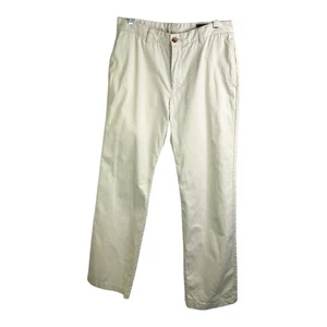Vineyard Vines Khaki Pants Mens 32 X 32 White Classic Fit Flat Front - Picture 1 of 9