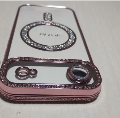 iPhone 17 Pro Max Air 16 15 14 13 12 ShockProof Clear Diamond Case Cover - Immagine 1 di 4