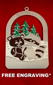 FREE Personalize Engraving Engrave Gloria Duchin Best Friend Christmas Ornament - Picture 1 of 2