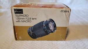 373696 Sears Telephoto 135mm F:2.8 lens with Macro- Canon "C" Mount - Picture 1 of 9