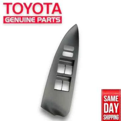 06-12 TOYOTA RAV4 CONDUCTOR IZQUIERDO INTERRUPTOR DE BLOQUEO DE VENTANA ELÉCTRICA BISEL MOLDURA NEGRO FABRICANTE DE EQUIPOS ORIGINALES NUEVO Foto 1 de 4