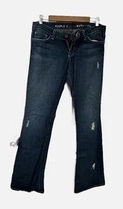 Peoples Liberation Jeans Women 29 Tanya Bootcut Made in USA Medium Wash Low Rise - Picture 1 of 8