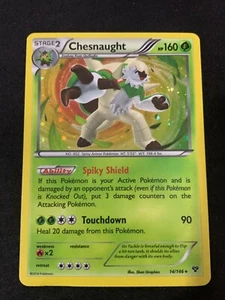 Pokemon TCG Chesnaught 14/146 Cosmos Holo Rare XY Base Set Promo HP/MP - Bild 1 von 2