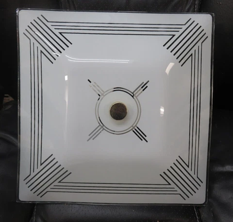 Vintage Art Deco Semi Flush Mount  Ceiling Light Fixture 50s 60s   (LS) Cover