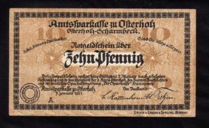 OSTERHOLZ - GERMANY NOTGELD  -  10 PFENNIG - Picture 1 of 2