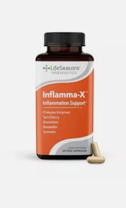 Life Seasons Inflamma-X Inflammation Support - Turmeric & Boswellia 60 veg caps - Picture 1 of 4