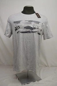 NEW Michael Kors Men's Camouflage Graphic T-Shirt Gray and CAMO Size MED - Picture 1 of 7