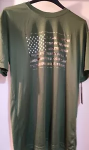 Mossy Oak Men's Front Flag Short Sleeve T-Shirt, Forest Green L New w/ Tags - Picture 1 of 5
