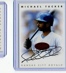 Michael Tucker 1996 Donruss Leaf Signature Series Bronze On Card Autograph Auto