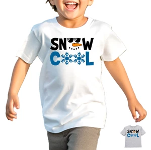 Toddler Boy’s & Girl’s “SNOW COOL” T-shirt - Rabbit Skins & Gildan brands* - Picture 1 of 10