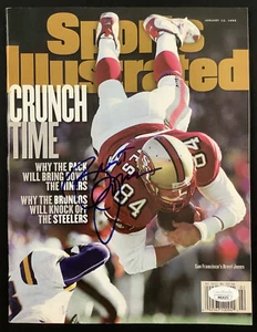 Brent Jones Signed Sports Illustrated 1/12/98 No Label SF 49ers Autograph JSA - Picture 1 of 4