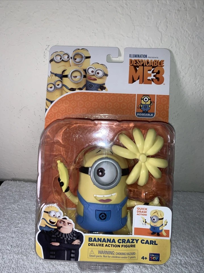 Despicable Me 3 Deluxe Action Figure Banana Crazy Carl