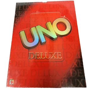 Uno Deluxe Edition 2001 Card Game New Factory Sealed Vintage Family Fun Mattel - Picture 1 of 16