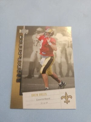 DREW BREES  2006 U.D ROOKIE DEBUT  #60 SAINTS - Image 1 of 3