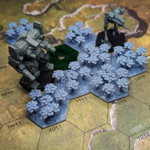 30mm Jungles | Battletech 1.25" Hex Set of 4 | TTRPG Scenery, Game Terrain - Picture 1 of 11