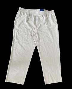 Basic Editions Women’s Relax Fit Elastic Waist Pants Plus Size 22 NEW - Picture 1 of 4