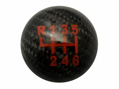 Perilla de cambio de marchas de fibra de carbono negra bola redonda para lexus is200 is300 6 velocidades C1 - Imagen 1 de 4